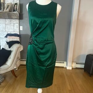 Xscape Emerald Green Midi Dress